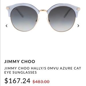 Jimmy Choo Hallys Cat Eye Sunglasses